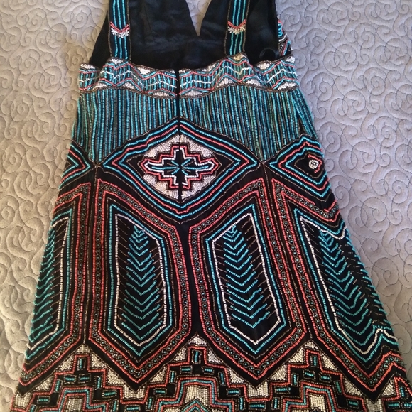 *Rare* Stunning all bead works Free People dress - Picture 4 of 4